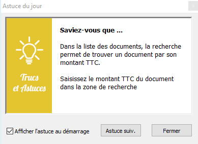 Jardisoft, Gestion commerciale, Trucs et astuces