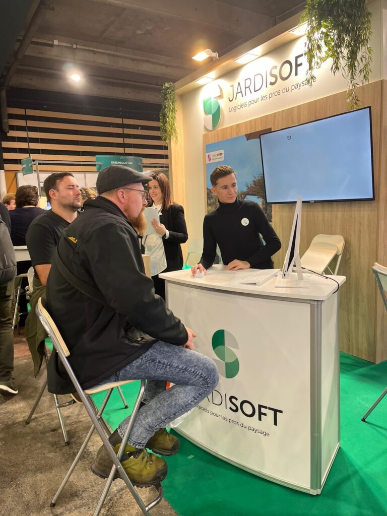Stand Jardisoft au salon.